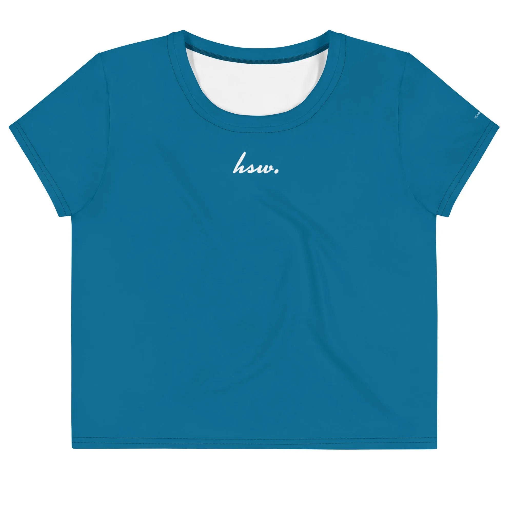 Humble Sportswear™ Cerulean Blue Crop T-Shirt