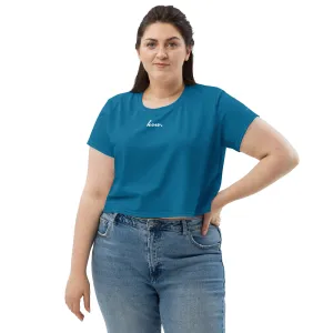 Humble Sportswear™ Cerulean Blue Crop T-Shirt
