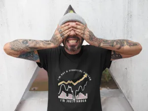 I Am Just A Trader White Print Summer T-shirt For Men