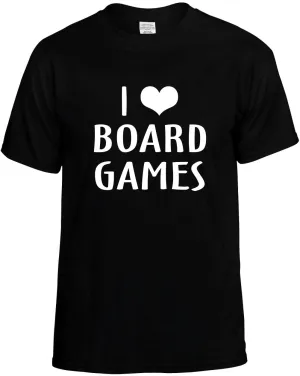 I Love Heart Board Games Unisex T-Shirt Novelty Graphic Tee Shirt