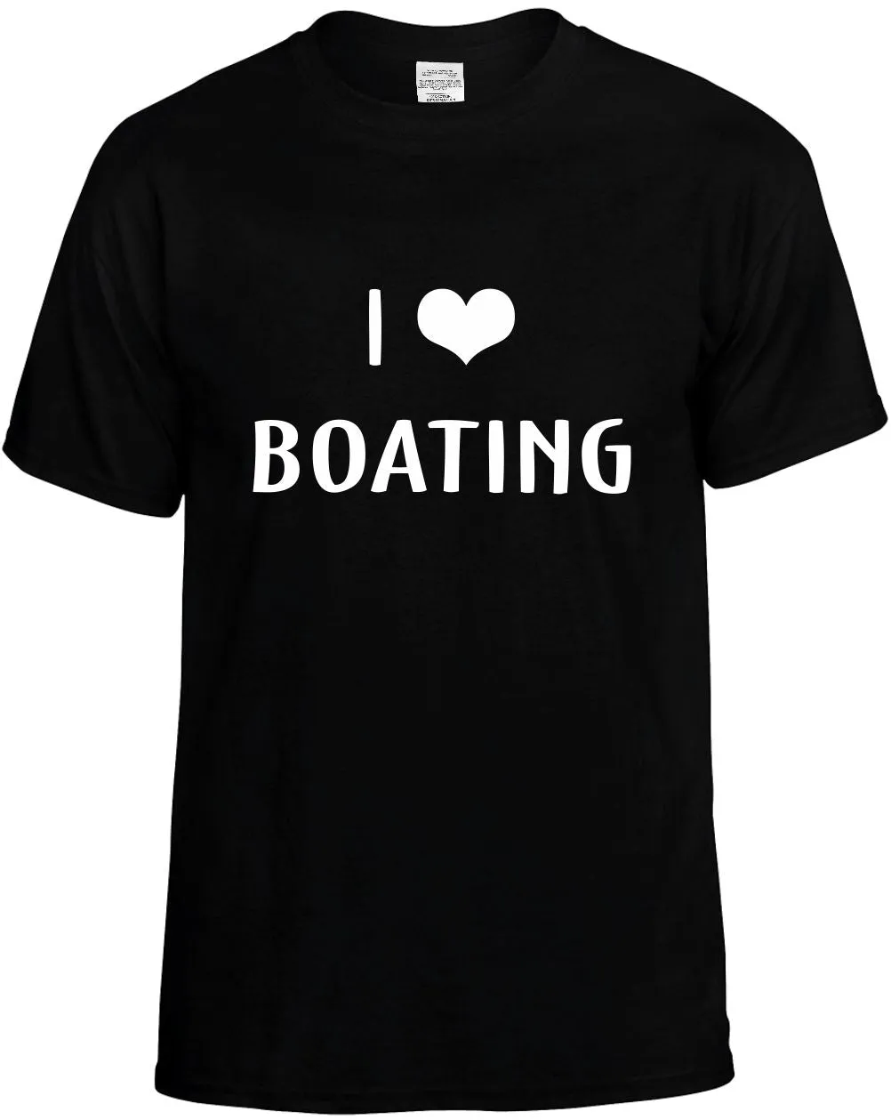 I Love Heart Boating Unisex T-Shirt Novelty Graphic Tee Shirt