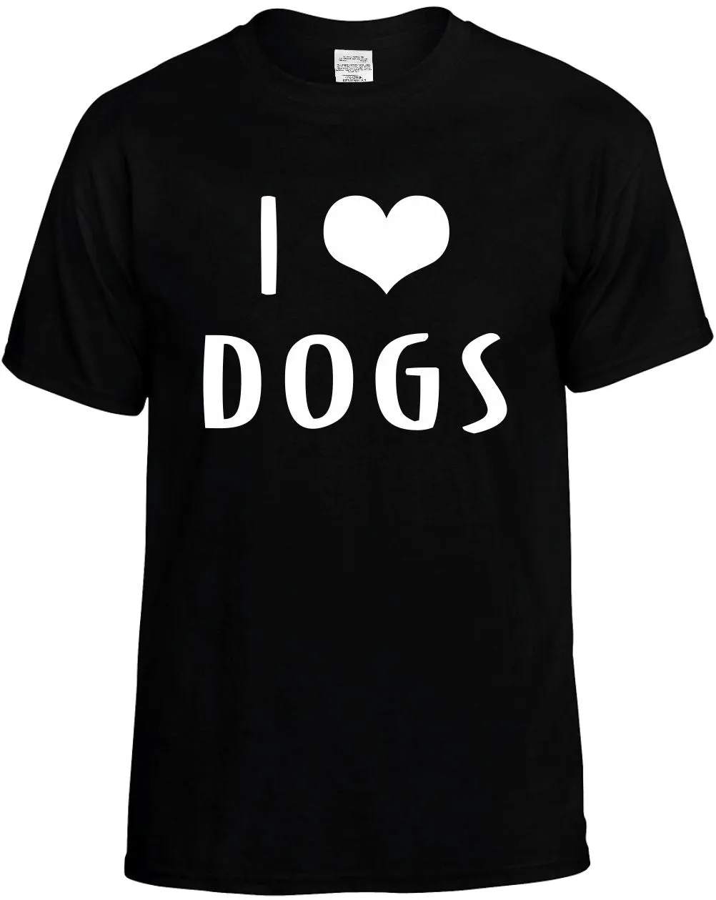 I Love Heart Dogs Unisex T-Shirt Novelty Graphic Tee Shirt