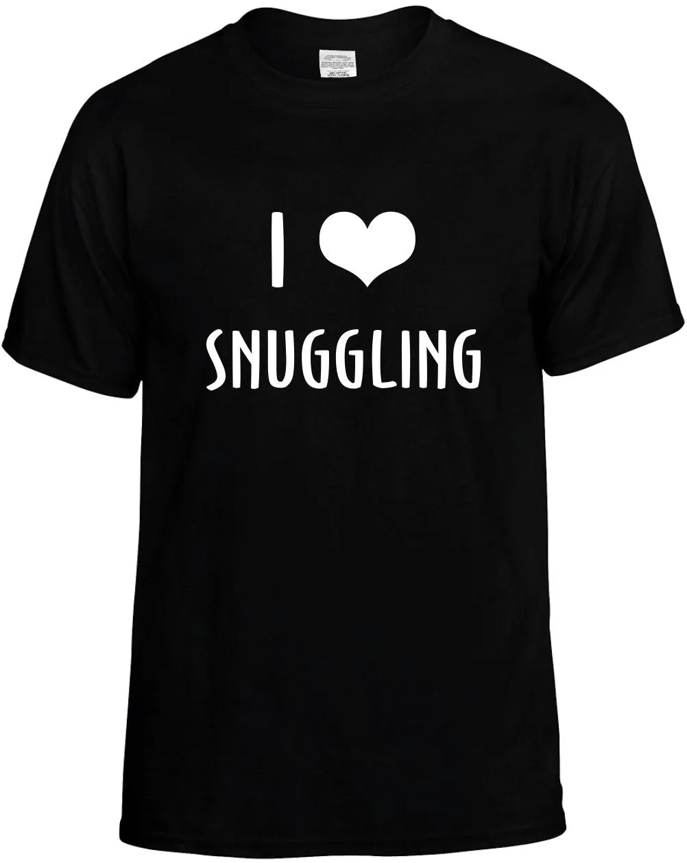 I Love Heart Snuggling Unisex T-Shirt Novelty Graphic Tee Shirt