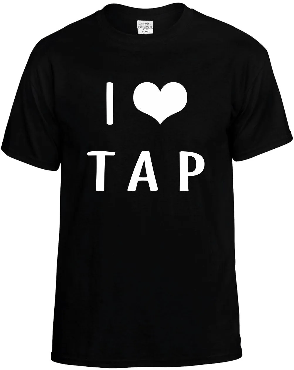 I Love Heart Tap Unisex T-Shirt Novelty Graphic Tee Shirt