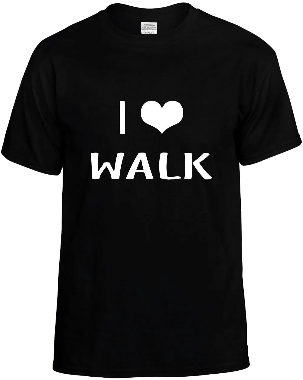 I Love Heart Walk Unisex T-Shirt Novelty Graphic Tee Shirt