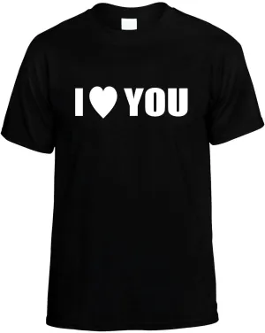 I Love Heart you Unisex T-Shirt Novelty Graphic Tee Shirt
