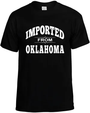 Imported from Oklahoma Unisex T-Shirt Novelty Graphic Tee Shirt