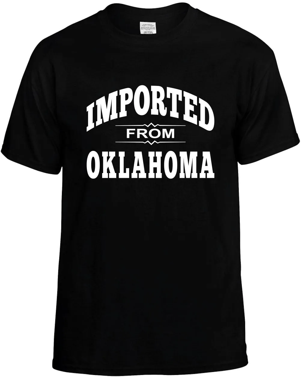 Imported from Oklahoma Unisex T-Shirt Novelty Graphic Tee Shirt