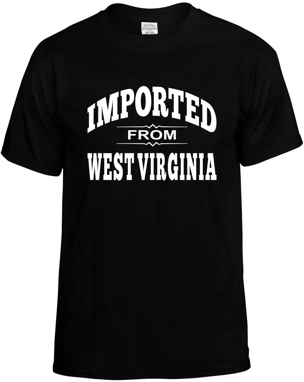 Imported from West Virginia Unisex T-Shirt Novelty Graphic Tee Shirt