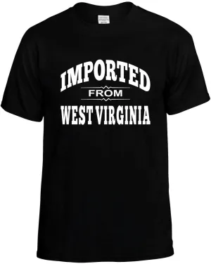 Imported from West Virginia Unisex T-Shirt Novelty Graphic Tee Shirt