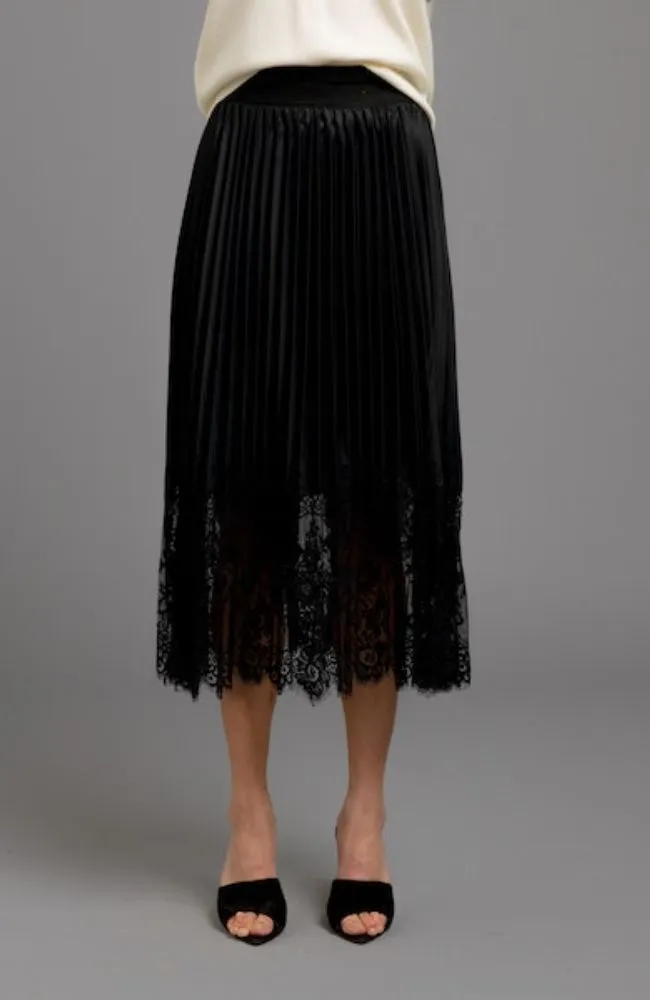 Interlace Pleated Skirt