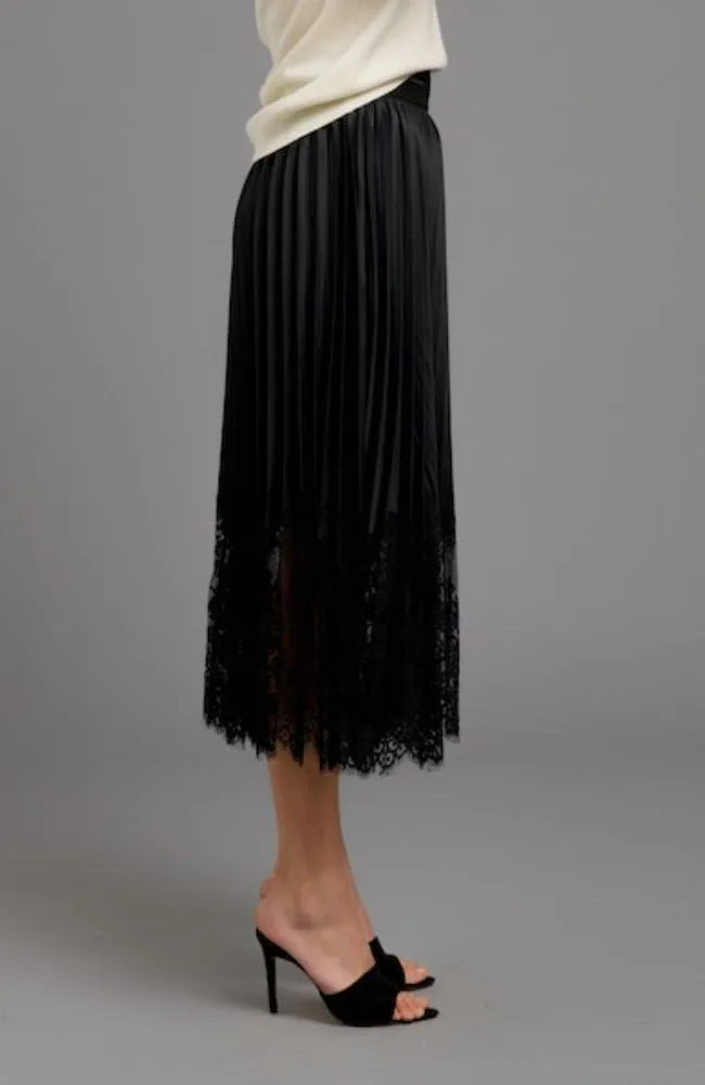Interlace Pleated Skirt