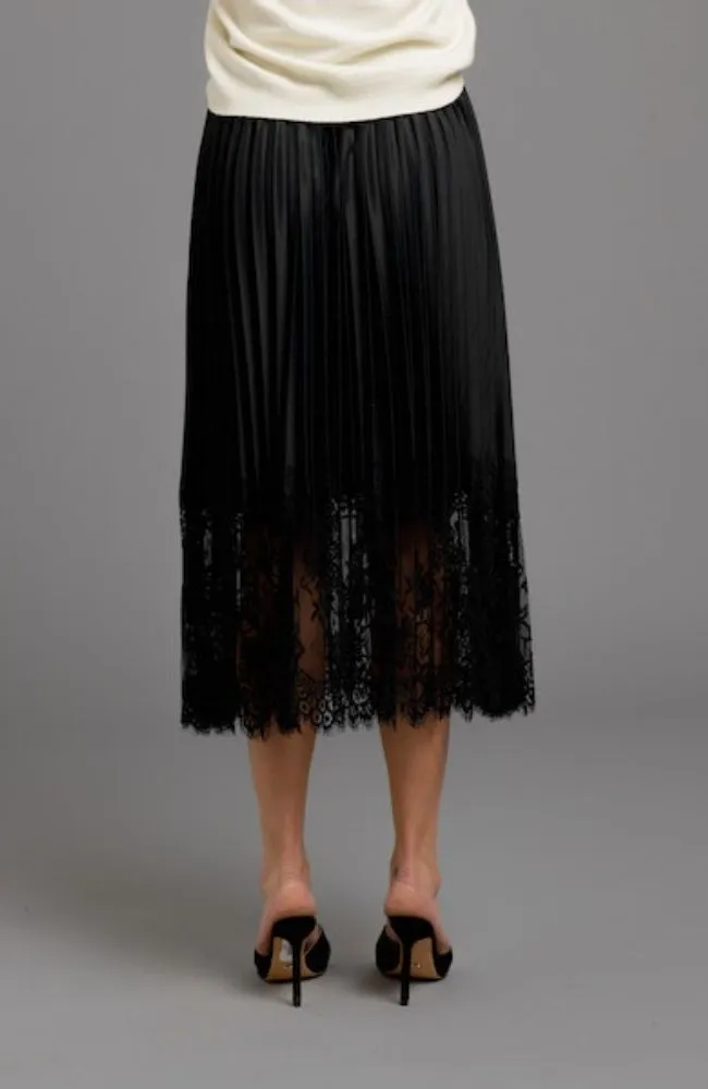 Interlace Pleated Skirt