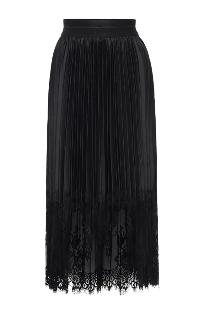 Interlace Pleated Skirt