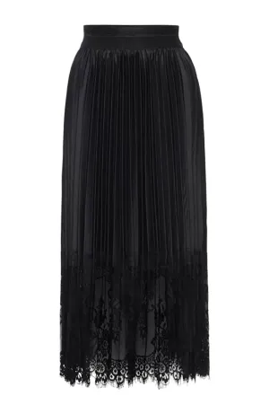 Interlace Pleated Skirt