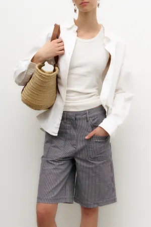 IVY-Brooke Worker Shorts Sailor Stripe