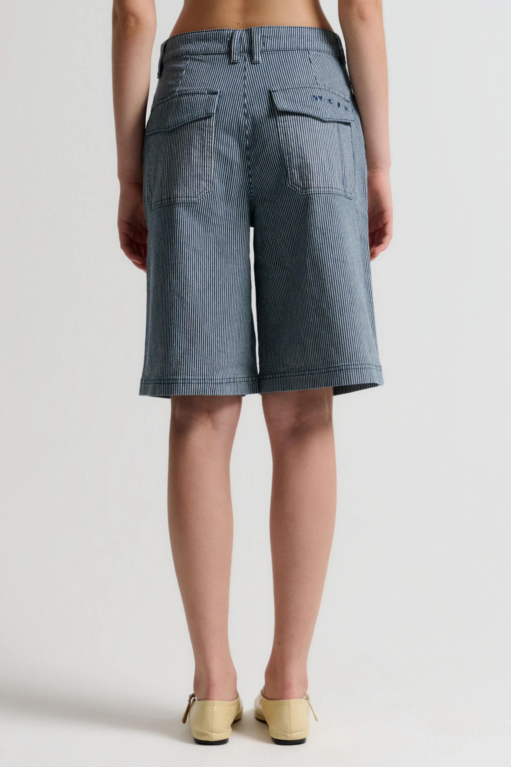 IVY-Brooke Worker Shorts Sailor Stripe