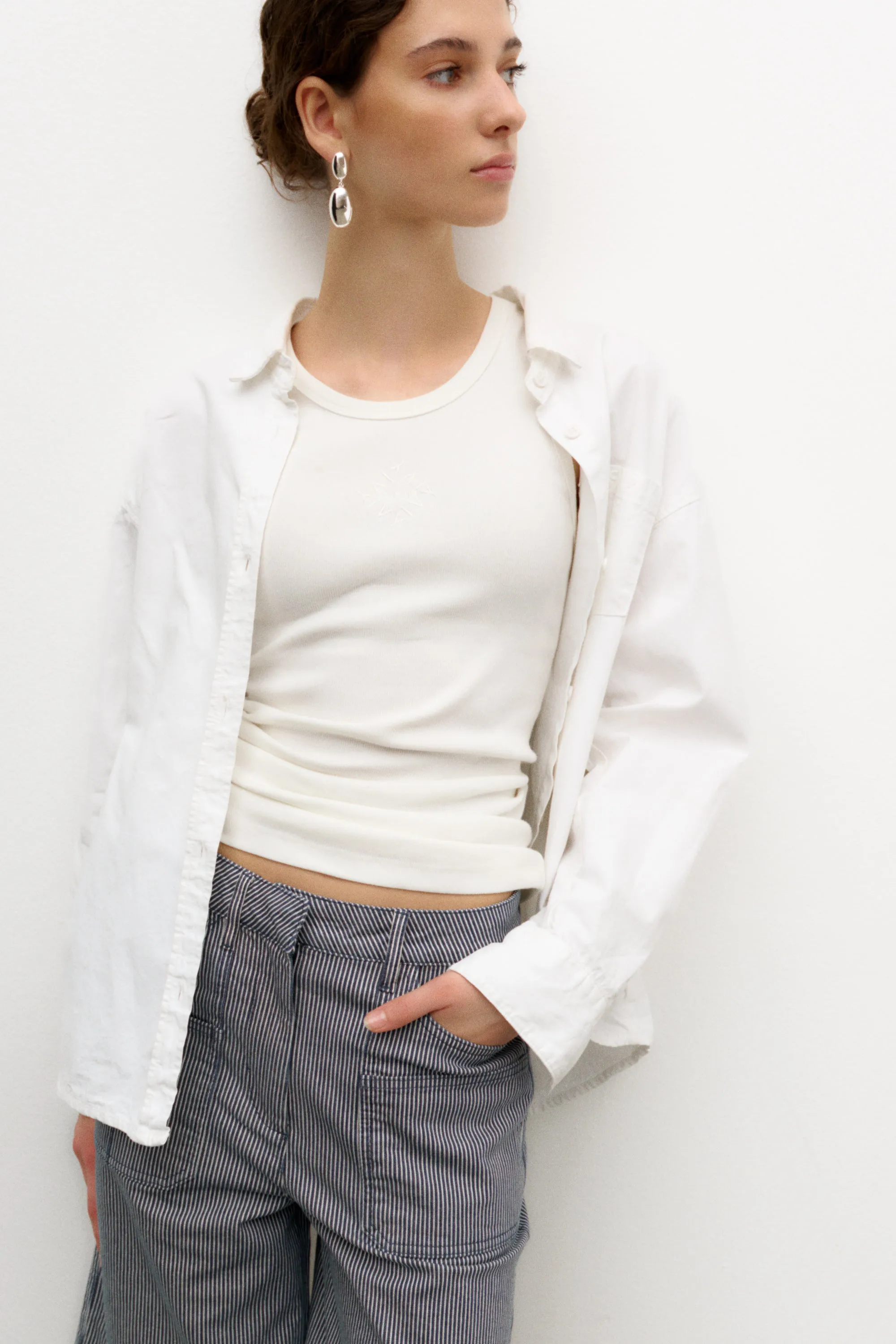 IVY-Brooke Worker Shorts Sailor Stripe