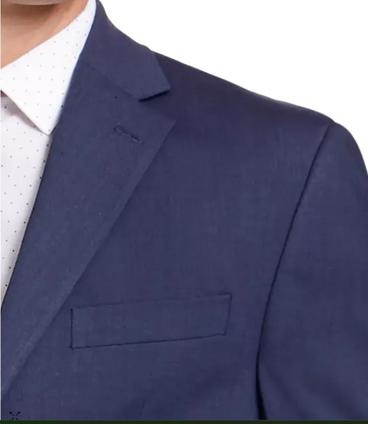 IZOD Mens Classic-Fit Medium Blue 40R Jacket Only