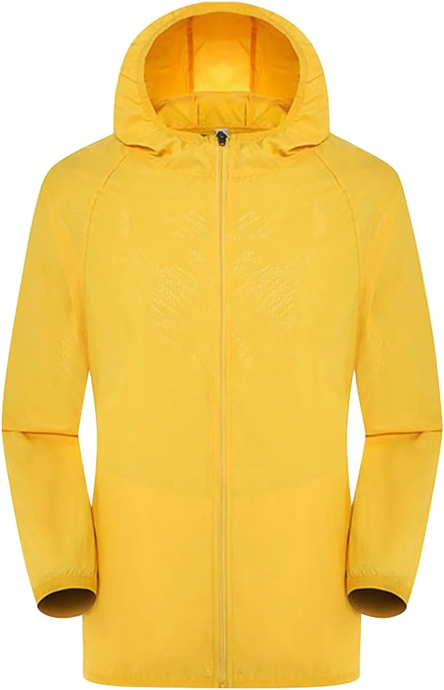 Jackets for Women,Solid Rain Jacket Outdoor Plus Size Hooded Windproof Loose Coat Water Proof Raglan Cuff Suit Jacket