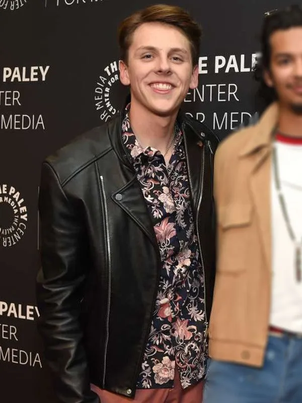 Jacob Bertrand Tv Series Cobra Kai Premiere Event Leather Jacket by TJS