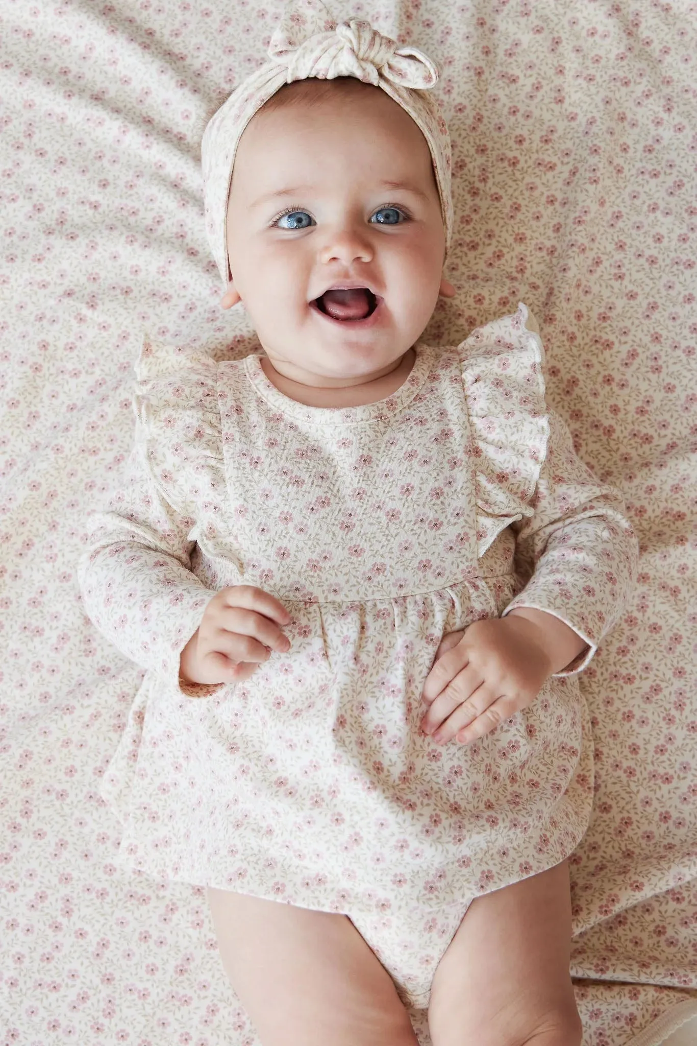 Jamie Kay - Organic Cotton Vivienne Playsuit (Emmy Egret)