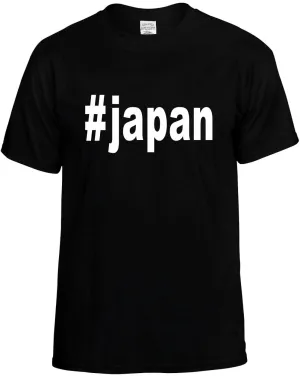 #Japan Hashtag Unisex T-Shirt Novelty Graphic Tee Shirt
