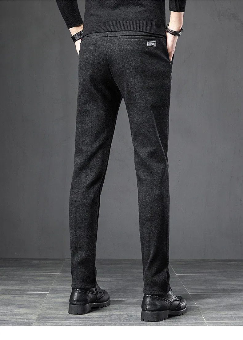 JAYWOOD Men's Brittish Plaid Business Pants