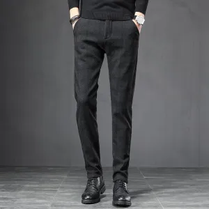 JAYWOOD Men's Brittish Plaid Business Pants