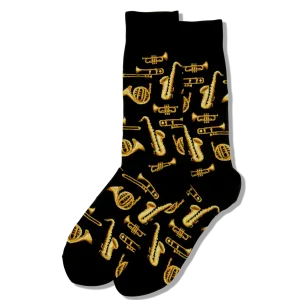 Jazz Instruments Socks Men's Crew Sock