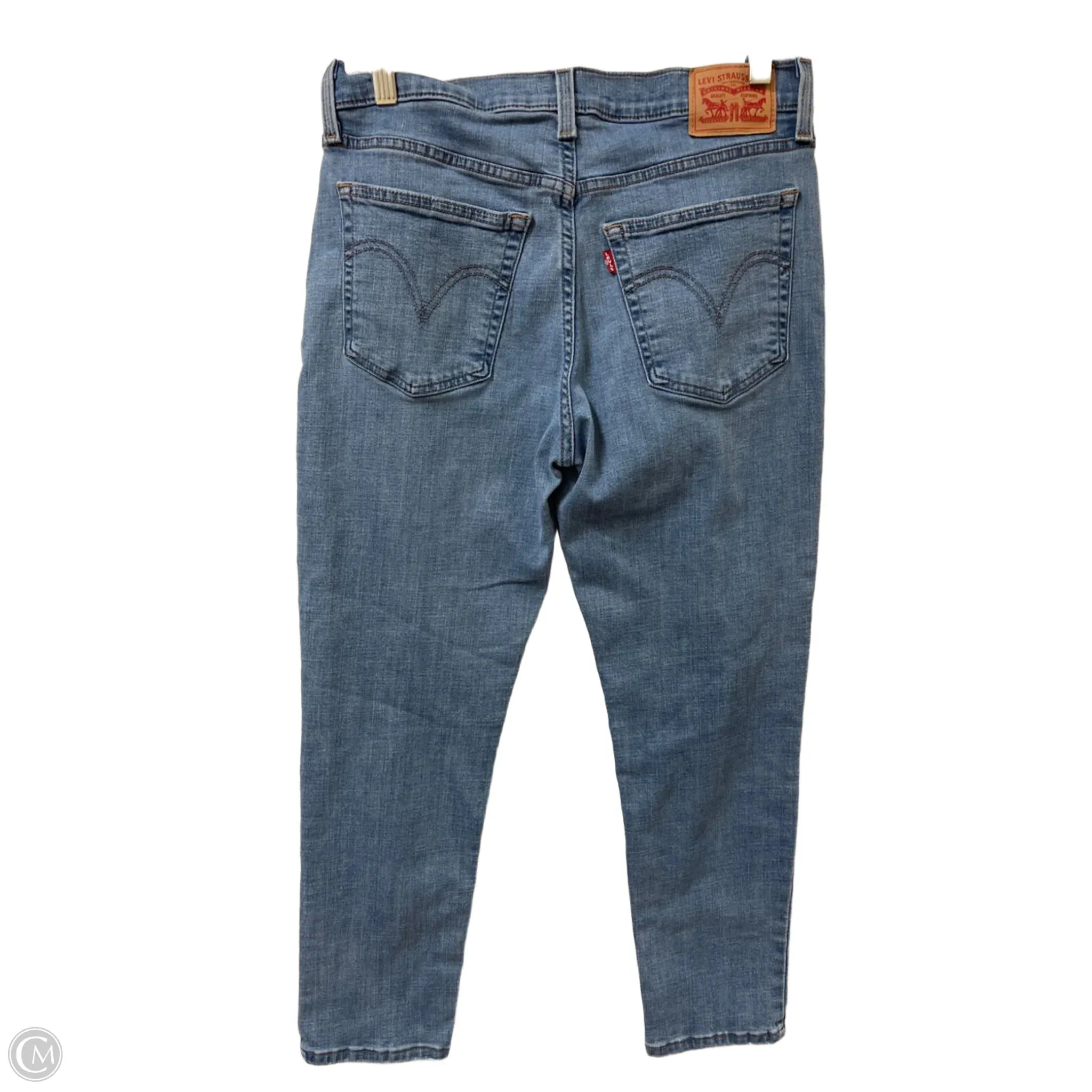 Jeans Skinny By Levis In Blue Denim, Size: 8