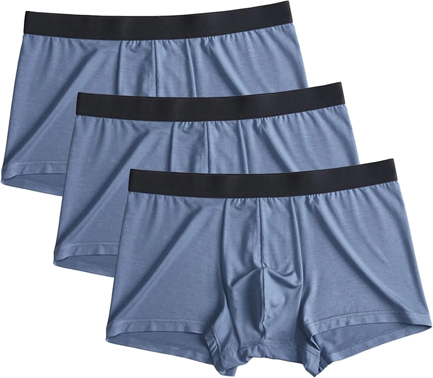 JEShifangjiusu Men Breathable Boxer Brief Cotton Stretch Lightweight Short Leg Athletic Workout Running Performance Underwear