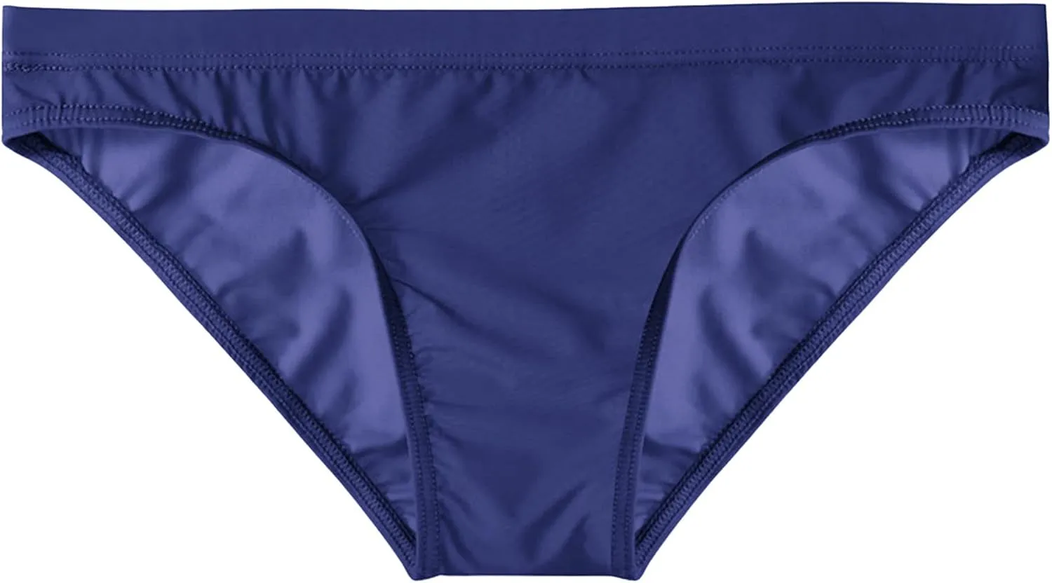 JEShifangjiusu Men Briefs Ice Silk Underwear Sexy Solid Low Rise Bikini Underpants See-Through Breathable Transparent Briefs