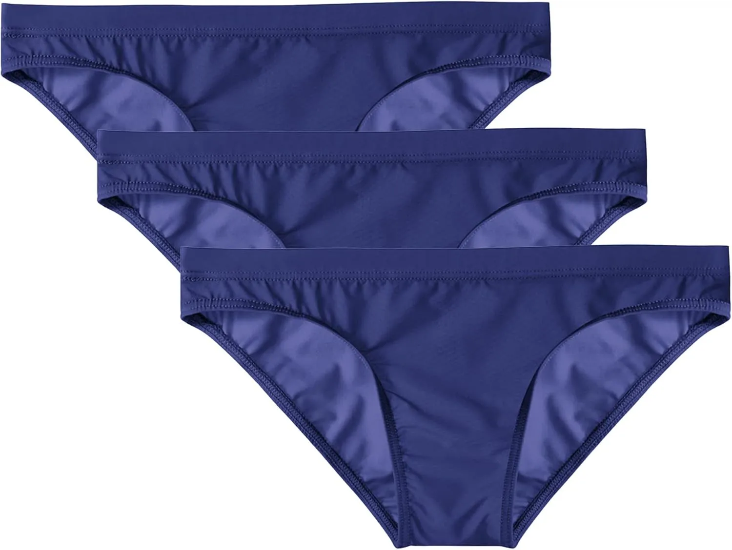 JEShifangjiusu Men Briefs Ice Silk Underwear Sexy Solid Low Rise Bikini Underpants See-Through Breathable Transparent Briefs
