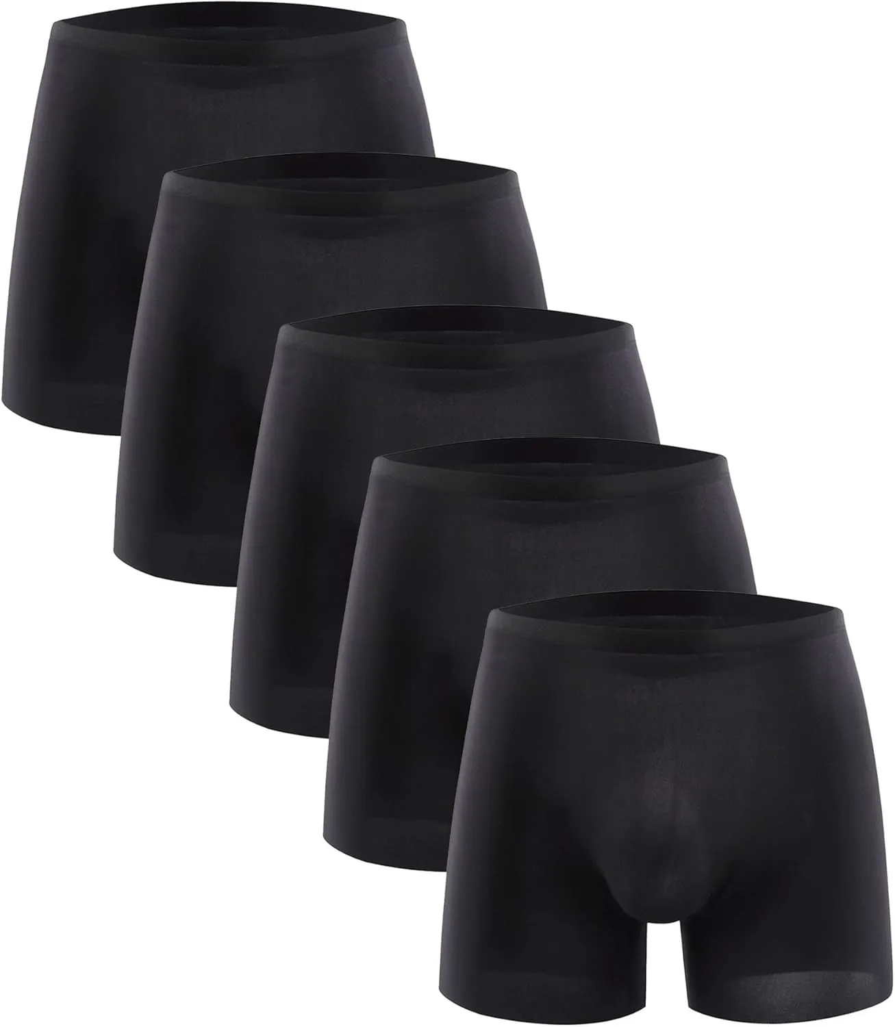 JEShifangjiusu Mens Boxer Briefs Ice Silk Bikini Briefs G-String T-Back Undies Cotton Modal Seamless Panties Underwear 3-Pack