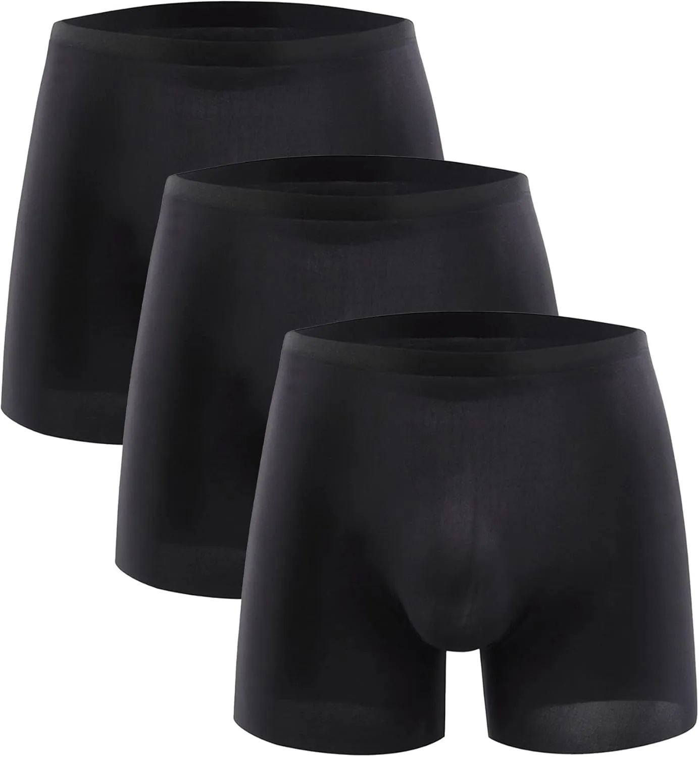 JEShifangjiusu Mens Boxer Briefs Ice Silk Bikini Briefs G-String T-Back Undies Cotton Modal Seamless Panties Underwear 3-Pack