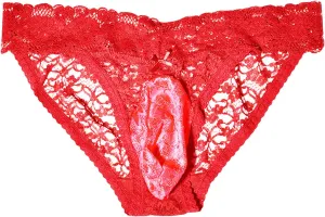 JEShifangjiusu Men's Sexy Boxer Briefs Sheer Breathable Boxer Trunks Solid Color Floral Lace Lightweight Underwear