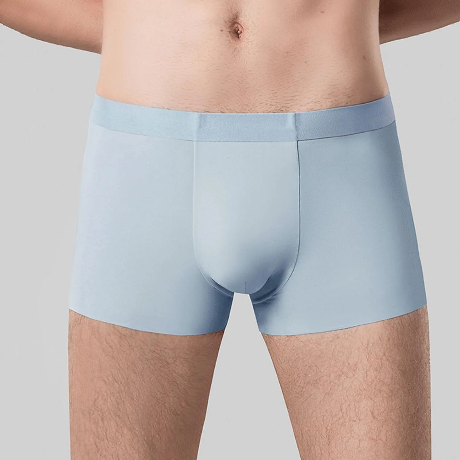 JEShifangjiusu Mens Silky Underwear Comfy Sexy Seamless Breathable Boxer Briefs Fitness Sport Fast Drying Panties Underwear