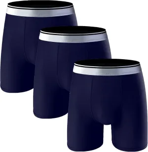 JEShifangjiusu Mens Underwear Boxer Briefs Breathable And Soft Trunks 3 Pack Stretch Comfort Lightweight Pouch Boxer Briefs