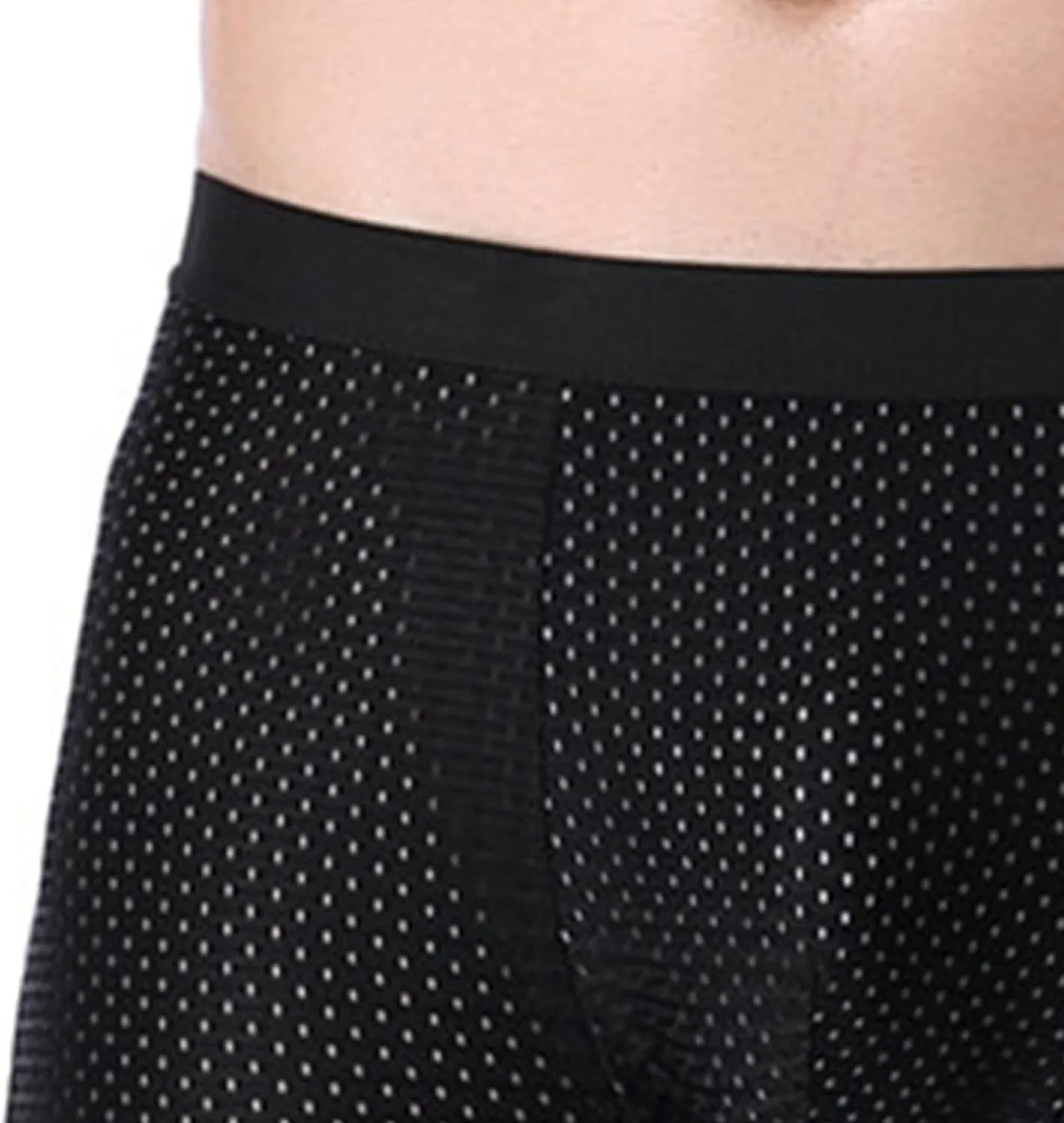 JEShifangjiusu Men'S Underwear See Through Sexy Mesh Breathable Boxer Briefs Low Rise Athletic Sports Stretch Boxers Panties