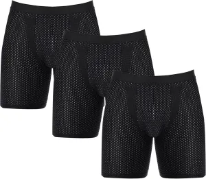 JEShifangjiusu Men'S Underwear See Through Sexy Mesh Breathable Boxer Briefs Low Rise Athletic Sports Stretch Boxers Panties