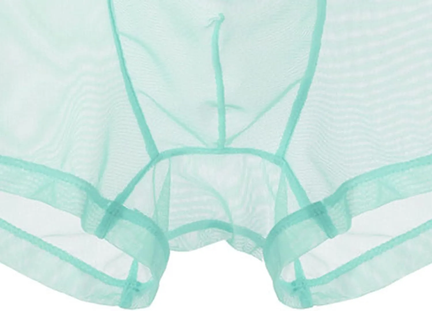 JEShifangjiusu Men'S Underwear Transparent Sexy Mesh Breathable Ice Silk Boxer Briefs See-Through Low Rise Cool Boxers 3Pack
