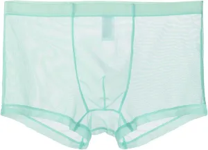 JEShifangjiusu Men'S Underwear Transparent Sexy Mesh Breathable Ice Silk Boxer Briefs See-Through Low Rise Cool Boxers 3Pack