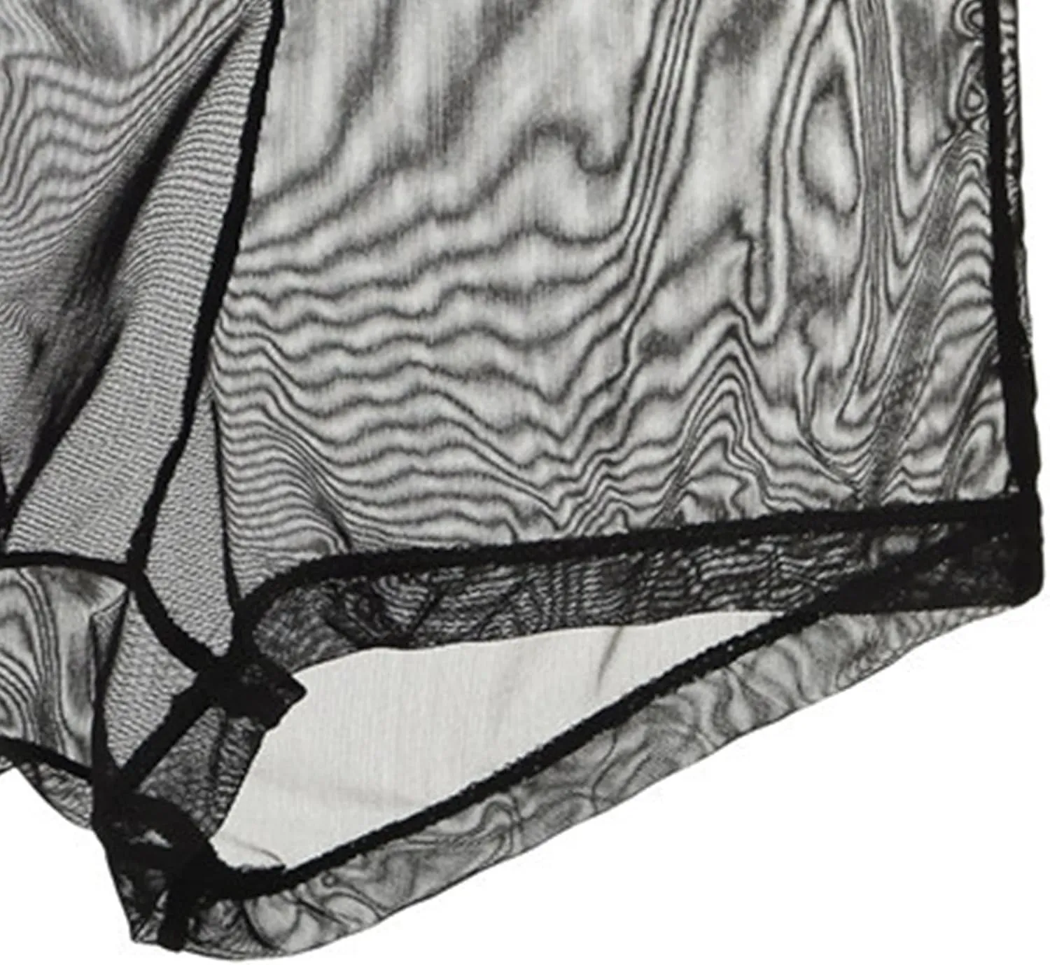 JEShifangjiusu Men'S Underwear Transparent Sexy Mesh Breathable Ice Silk Boxer Briefs See-Through Low Rise Cool Boxers 3Pack