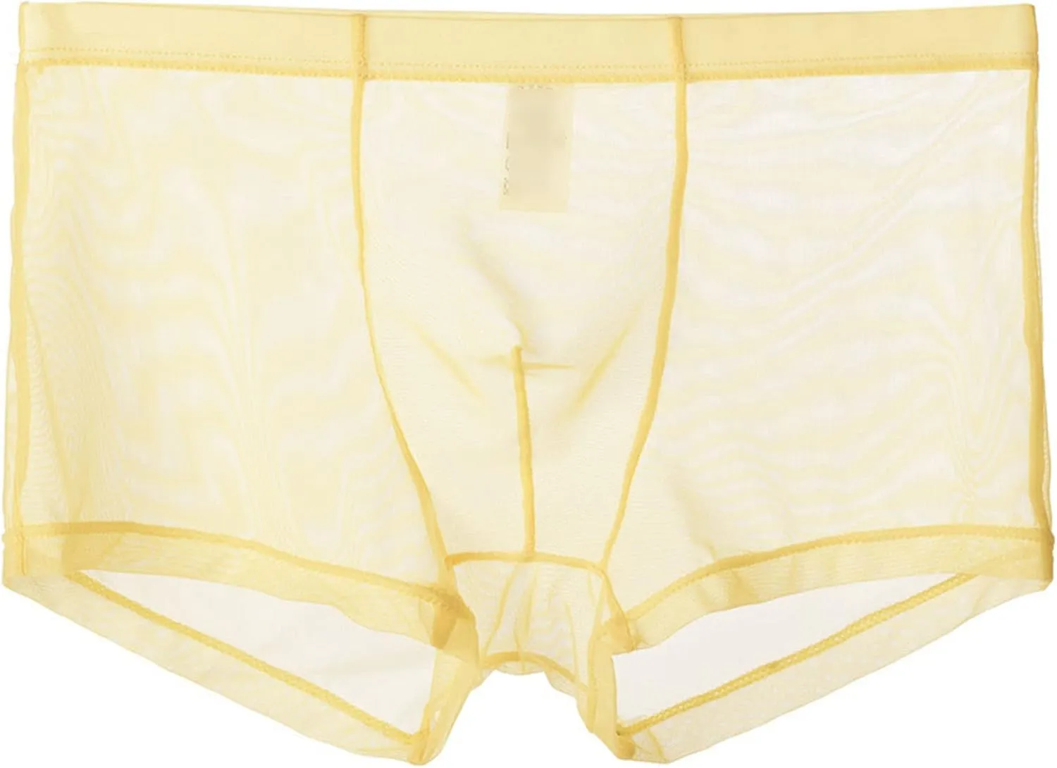 JEShifangjiusu Men'S Underwear Transparent Sexy Mesh Breathable Ice Silk Boxer Briefs See-Through Low Rise Cool Boxers 3Pack