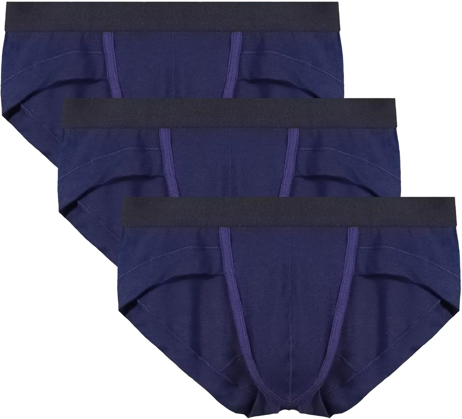 JEsilunmaMY Mens Low Rise Pouch Skinny Briefs Moisture-Wicking Soft Breathable Underwear Stretch Athletic Bikini Briefs