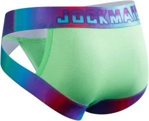 JOCKMAIL Mens Briefs Underwear Wide Belt Mens Underwear Mesh Athletic Sport Underwear Briefs