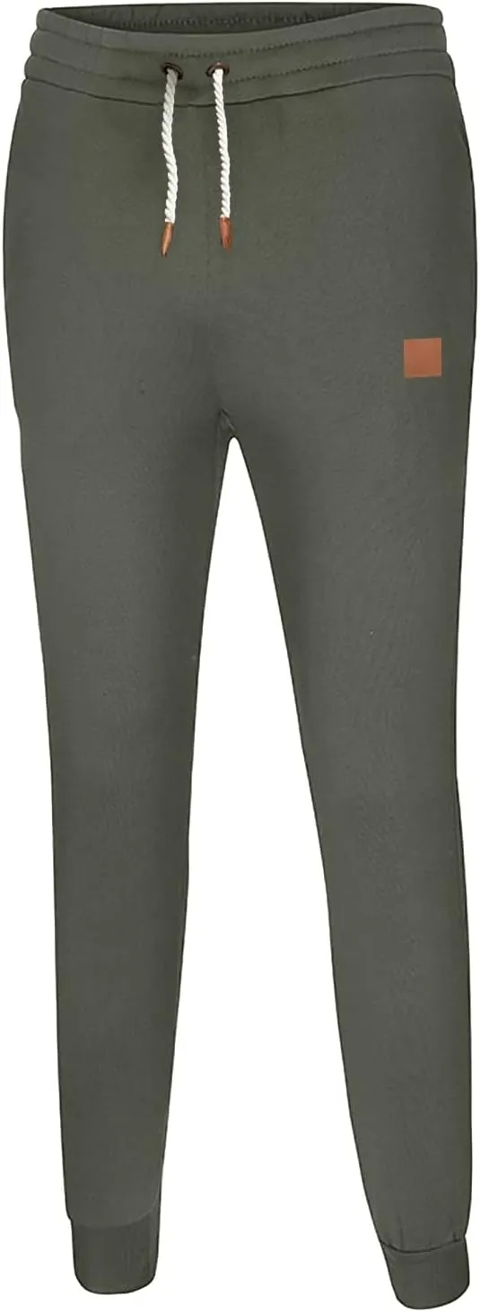 Joggers for Men Casual Loose Fit Big and Tall Drawstring Sweatpants Casual Cotton Workout Athletic Running Pants
