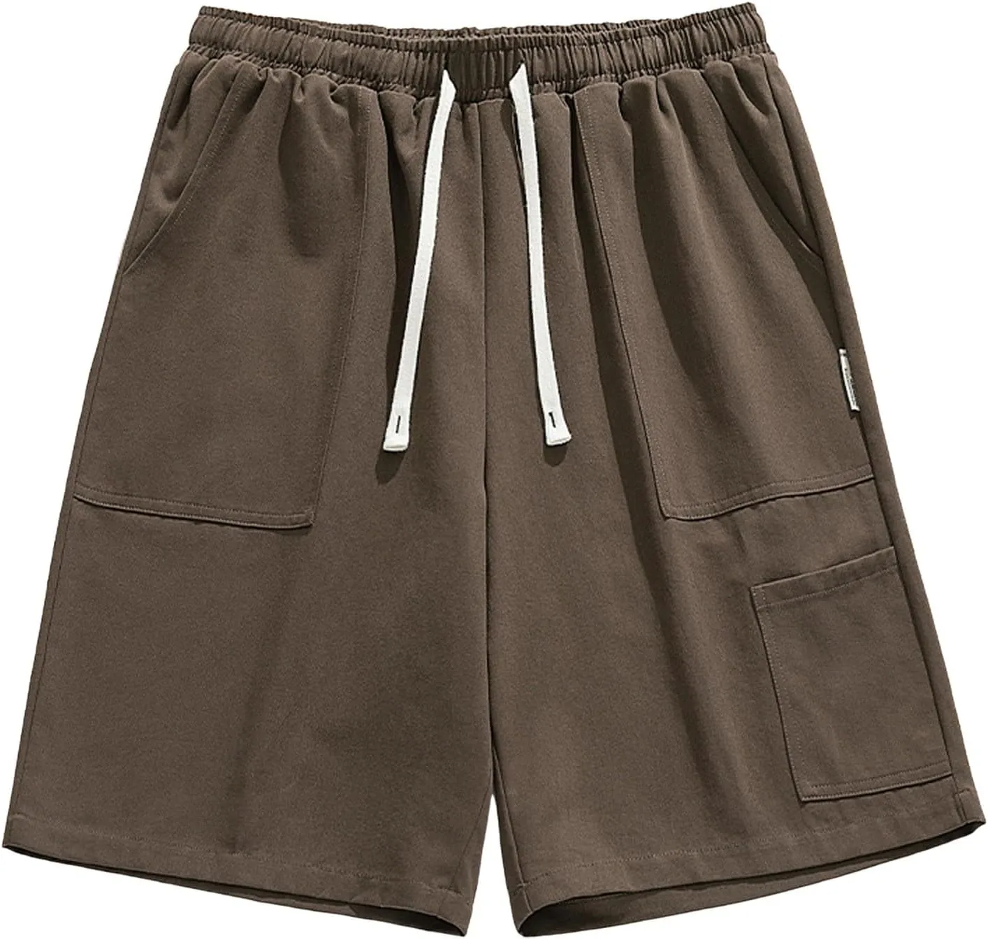 Joggers Pants for Men with Zipper Pockets Slim Fit Training Joggers Cotton Shorts Workout Lounge Jogger Athletic Shorts