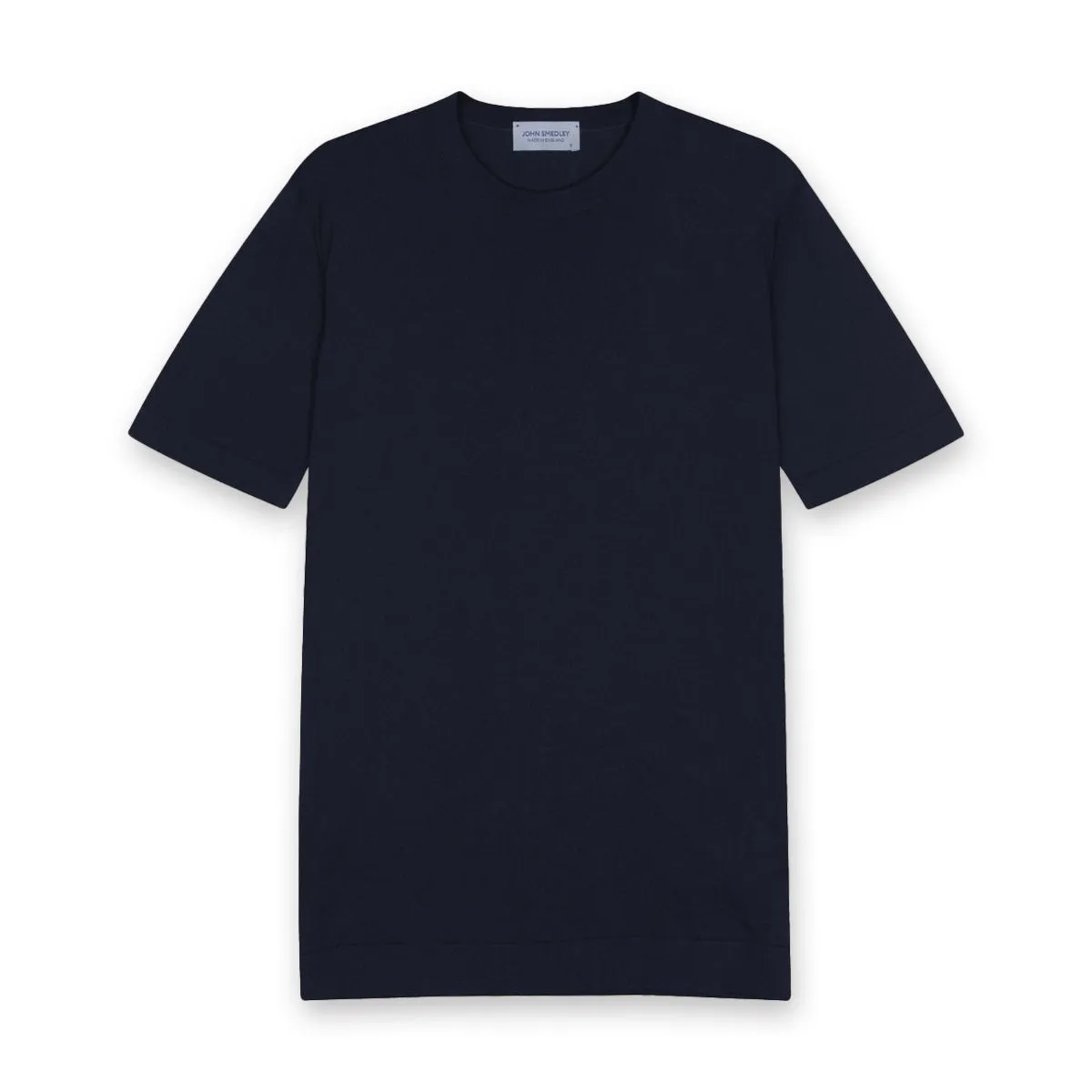 John Smedley - Lorca Sea Island Cotton T-Shirt in Navy